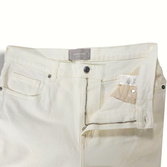 NWOT Everlane The Original Cheeky High Rise Straight Leg Jeans Sz. 30x28 Ecru - Picture 4 of 10